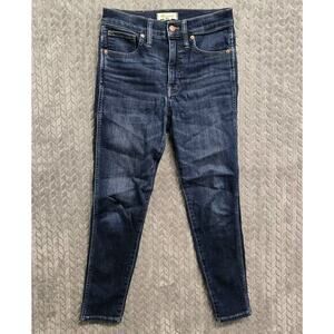 Madewell 10" High Rise Skinny Jeans Blue Women's Size‎ 27P Petite 28x25